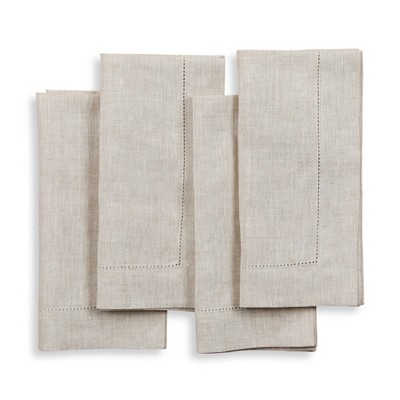 Solino Home Linen Classic Hemstitch Dinner Napkins