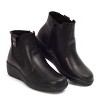 Andrea Exclusive Leather Wedge Booties 85898 - 2 of 4