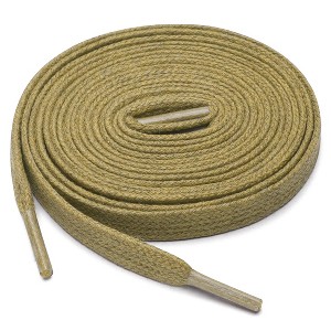 Elerevyo Waxed Cotton Leather Boots Shoes Flat Shoelaces 2 Pairs - 1 of 4