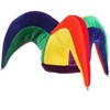 HalloweenCostumes.com    Plush Court Jester Hat, Multicolored - 4 of 4