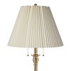 360 Lighting Dyna 58" Antique Brass Knife Pleat Shade Floor Lamp - 2 of 4