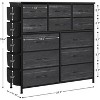 Dresser for Bedroom,Cloth Storage Tower with 12 Drawers,Chest of Drawers with Bins,Steel Frame,Wood Top for Bedroom, Kids Room,Closet, Entryway - 3 of 4