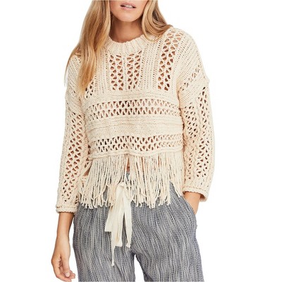 Free People Womens Higher Love Pullover Sweater