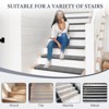 YEERSWAG 30" x 9.5" 15 Pcs Non-Slip Bullnose Premium Stair Treads Carpets Floor Mats for Wooden Steps Indoor - 3 of 4