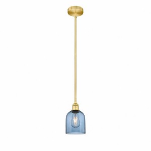 Bella - 1 Light Stem Hung Mini Pendant In Industrial Style-9 Inches Tall and 5.5 Inches Wide - 1 of 1
