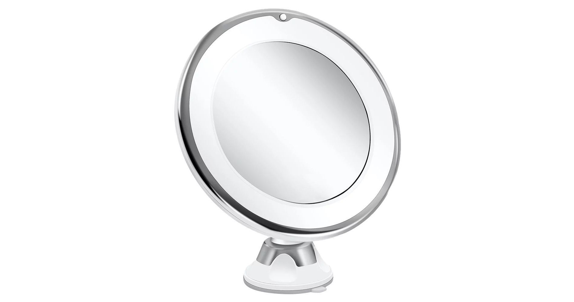 Swtroom 10x Magnifying Mirror Lighted 360 Rotation with Suction Cup