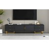 70.9" MDF Modern TV Stand with Four Drawers, Sideboard with One Cabinet for TVs up to 80" with Metal Legs for Living Room - 3 of 4