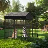 Extra Large Welded Wire Dog Kennel Anti-rust Metal Pet Playpen Outdoor Anti-UV Heavy Duty Dog Crate House Waterproof - 3 of 4