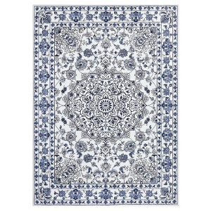 COZONY Vintage Medallion Area Rug, Machine Washable Non-Slip Boho Carpet for Living Room and Bedroom - 1 of 4