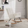 GDFStudio Cyrilla Modern Boucle Upholstered Tufted Rocking Chair - 2 of 4