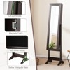 Tangkula Jewelry Mirrored Cabinet Armoire Organizer Storage Box w/ Stand Christmas Gift - 4 of 4