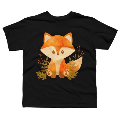 Boy's Design By Humans Cute Baby Fox By stellaandgrace T-Shirt