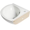 ALFI ABC120 White 22inches Corner Wall Mounted Ceramic Sink with Faucet Hole - 4 of 4