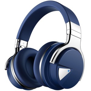 COWIN E7 Active Noise Cancelling Headphones Wireless Over-Ear Headphones Bluetooth 30H Playtime Purple - 1 of 4
