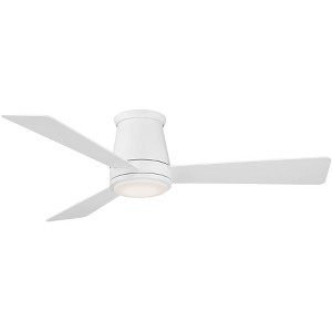 52" WAC Hug Matte White LED Hugger Smart Ceiling Fan - 1 of 2