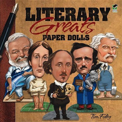 Literary Greats Paper Dolls - (Dover Paper Dolls) by  Tim Foley (Paperback)