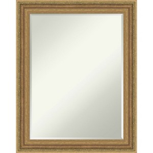 Amanti Art Elliot Gold Petite Bevel Bathroom Wall Mirror 28.5 x 22.5 in. - 1 of 4