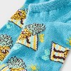Women's Summer Pineapple Low Cut Socks - Turquoise 4-10 - 3 of 3