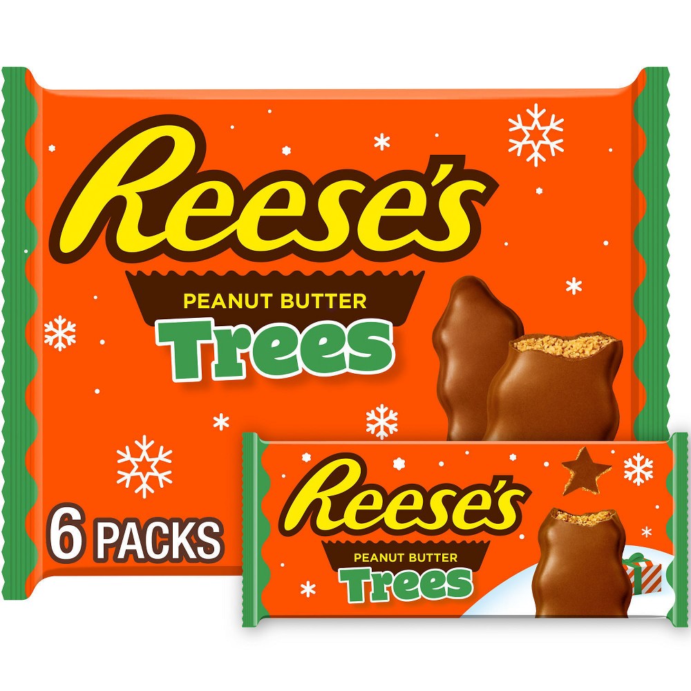 UPC 034000473038 product image for REESE'S Christmas Chocolate Peanut Butter Trees Candy - 1.2oz/6ct | upcitemdb.com