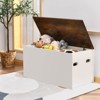 Costway Flip-top Storage Chest Bench Large Wooden Kids Toy Box with Pneumatic Rod - 2 of 4