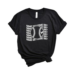 Simply Sage Market Women's Baseball Game Day Stacked Short Sleeve Graphic Tee - 1 of 3