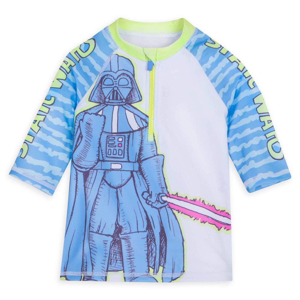 Photos - Swimwear Disney Boys' Star Wars Rash Guard Top - 2 -  Store 
