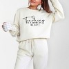 Simply Sage Market Teaching Is A Work Of Heart Lightweight Garment Dyed Sweatshirt - 2 of 4