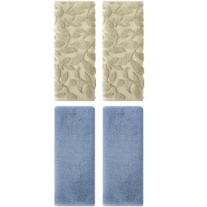 REGALWOVEN 4 Pcs Kitchen Bath Soft Absorbent Hand Towel Set - 1 of 4