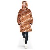 NFL Cincinnati Bengals Repeat Logo with Faux Shearling Bloncho Blanket - 2 of 2