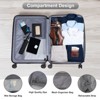 Karl Home 3 Piece Set Luggage Expandable Suitcase PC ABS with TSA Lock Spinner Silver - 3 of 4