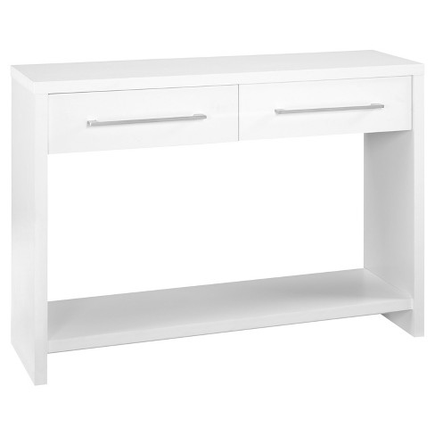 Storage Furniture Console Table White, Long White Console Table With Drawers