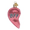 Old World Christmas Blown Glass Ornaments for Christmas Tree, BFF Hearts (Set of 2) - 3 of 4