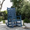 Hyleory HDPE Modern Resin Outdoor Rocking Chair, Patio Adirondack Chair for All Seasons - 2 of 4