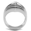 Slickblue Women's Polished Stainless Steel Ring, Plain Design, No Stone, Size 5-10 - 3 of 4