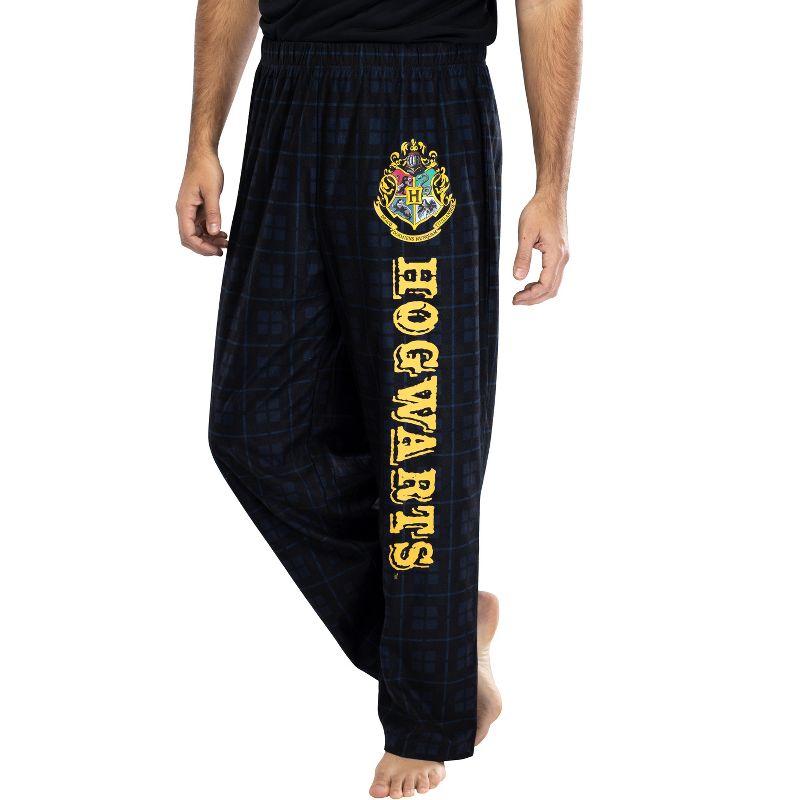 Harry Potter Adult Mens' House Crest Plaid Pajama Pants - All 4 Houses Gryffindor Ravenclaw Slytherin Hufflepuff, 2 of 5