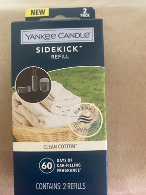 Yankee Candle Clean Cotton Car Powered Fragrance Diffuser Refill (refill) -  Car Air Freshener