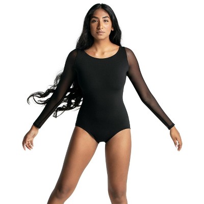 Justaucorps Manches Longues Capezio Femme - Nylon/élasthanne - Pour Danse, Gym, Cours De Fitness