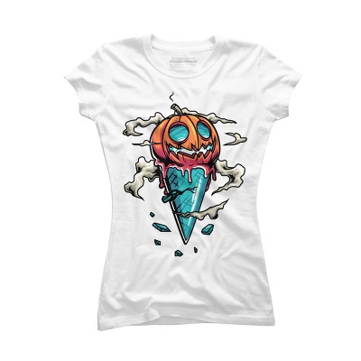 Junior's Design By Humans Halloween By anggatantama T-Shirt