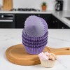 Unique Bargains Solid Color Disposable Baking Cups Greaseproof Paper 1.97"x1.18" 100 Pcs - 2 of 4