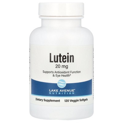 Lutein by Lake Avenue Nutrition - With Lutein & Zeaxanthin from Marigold Extract - Supports Antioxidant Activity & Eye Health - Vegetarian Friendly -