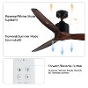 BestParts Ceiling Fan, Indoor Reversible DC Motor Fan with Remote Control, Rustic Low Profile Fan for Bedroom, 52 Inch, Antique Brown Wood + Metal - 3 of 4