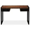 VidaXL Desk with 2 Drawers Solid Reclaimed Wood 47.2"x19.7"x29.9" - 2 of 4