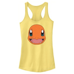 Juniors Womens Pokemon Charmander Smile Racerback Tank Top - 1 of 4