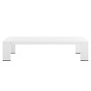 Modway Tahoe Patio Aluminum Coffee Table with White Finish EEI-5677-WHI - 2 of 4
