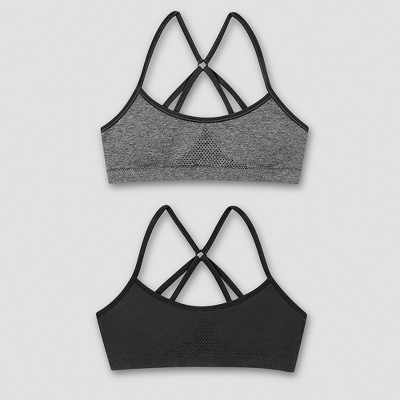 Girls' 3-Pack Seamless Racerback Bra, Bra