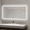 FONTOI Bathroom Mirror Frameless Straight Edged Modern Design with Anti Fog Durable Tempered Glass for Bathroom Decor, Silver, 48"*0.98"*24" - 4 of 4