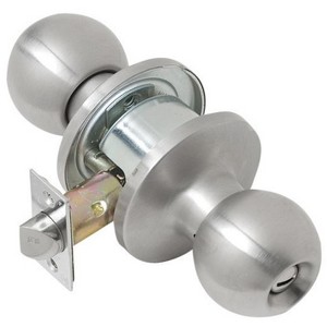 Tell Empire Satin Stainless Steel Storeroom Lockset 1-3/4 in. - 1 of 1