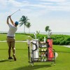 Arceso 36 Inch Golf Bag Organizer, Golf Storage Organizer for Garage with Wheels,  Golf Clubs, Golf Equipment Accessories - 3 of 4