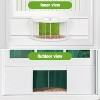 Snynuxx Window Bird Feeder Inside House with 180° Clear View, Durable Wood and Safe Birder Feeder, White - 4 of 4
