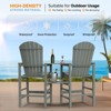Karl Home | 2-Piece Outdoor Adirondack Bar Chairs with Removable Trays - 3 of 4